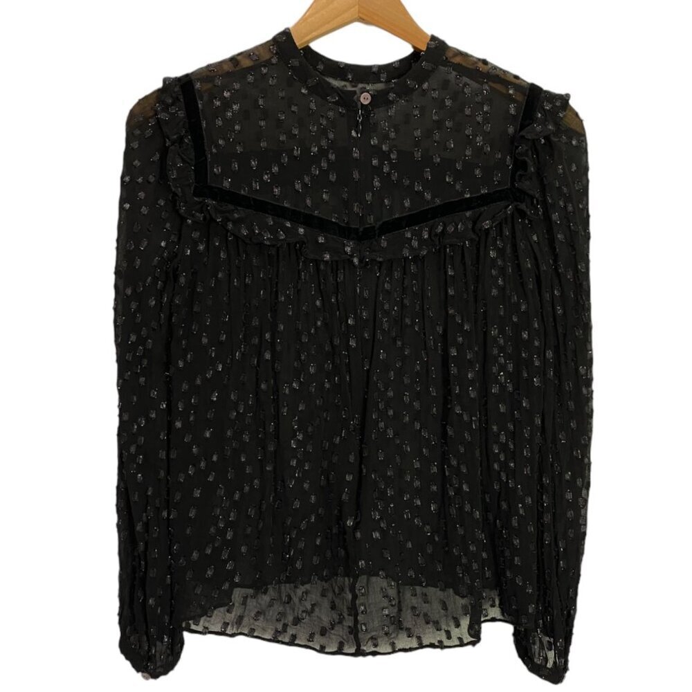 Needle & Thread sheer metallic top - Picture 5 of 12
